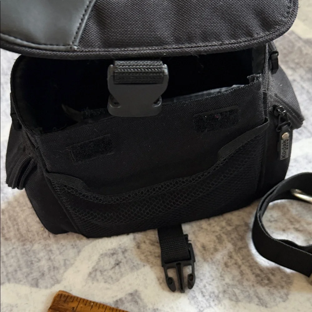 Kodak Black Nylon Shoulder Camera Bag with Adjustable Strap